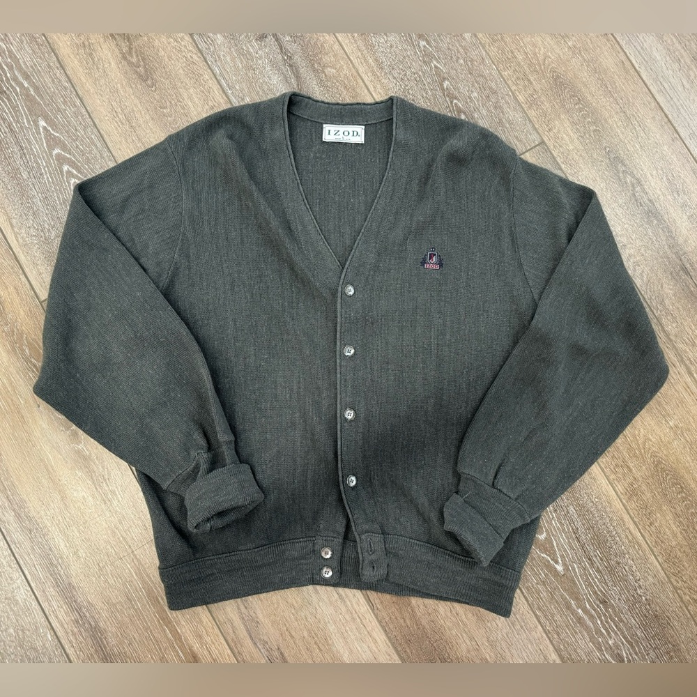 VTG Izod button up sweater cardigan